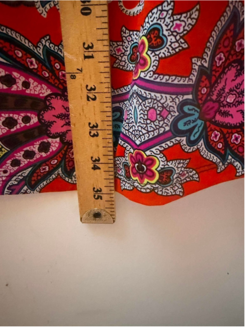 Dressbarn Size XL Paisley Print Colorful 3/4 Sleeve Shift Dress Knee Length - Picture 7 of 7